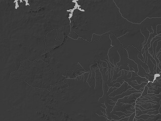 Shinyanga, Tanzania. Grayscale. No legend