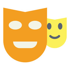 masks flat icon style
