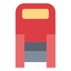 seat flat icon style