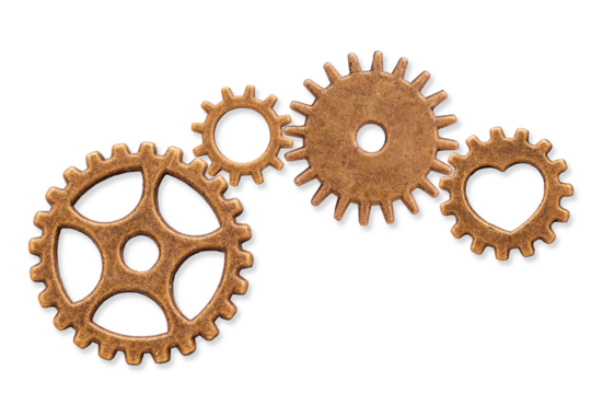 gearwheels work together in teamwork