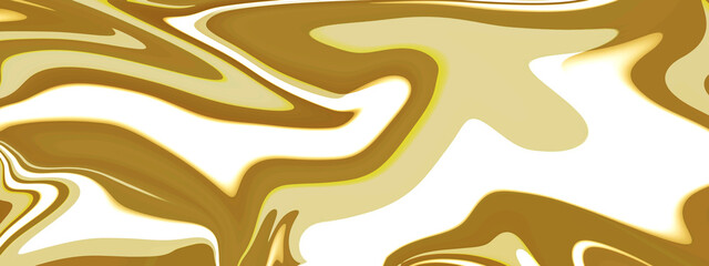 Background with golden liquid lines marble texture.