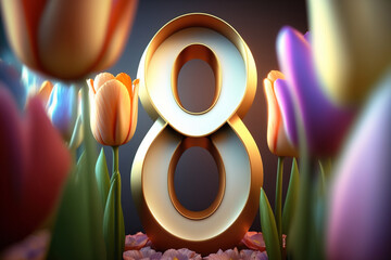 Celebrating International Women's Day with 3D Number 8