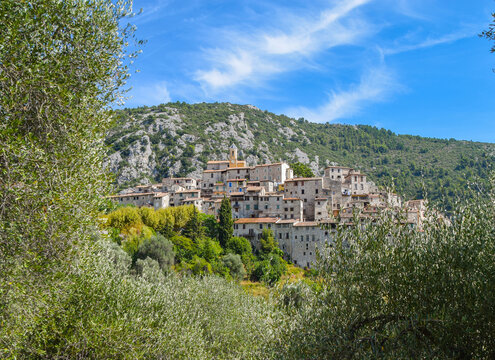 Peillon Village exterior view, South of France