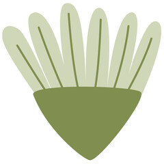 Flower plant botanical decoration