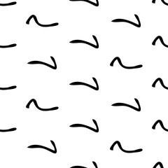 Seamless pattern with sketch squiggle