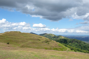 Malvern hills of England in the Summertime.