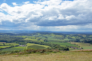 Malvern hills of England in the Summertime.