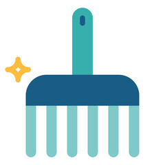 comb flat icon style