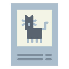 lost flat icon style