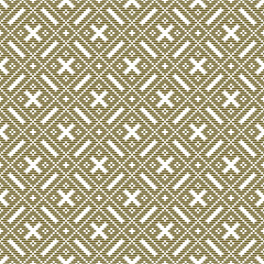 Seamless pattern based on Japanese traditiolal craft kogin .