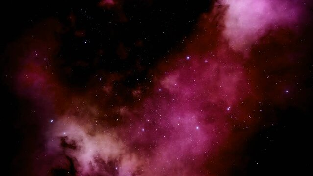 Nebula Fly Through, Space Flight, 4K