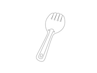 Cutlery icon. Spoon, forks, knife. restaurant symbol vector illustration.Empty steel Spoon isolated on white background.fork, knife, spoon, cutlery isolated on white background, clipping path.