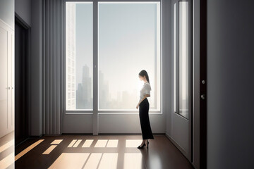 Fototapeta premium modern interior design. Generative ai.