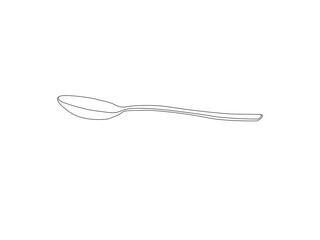 A top down view on a cutlery in white background.Cutlery icon. Spoon, forks, knife. restaurant business concept, vector illustration.Set cutlery of fork, spoon. Hight realistic vector illustration .