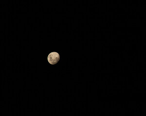 The beatiful moon in night