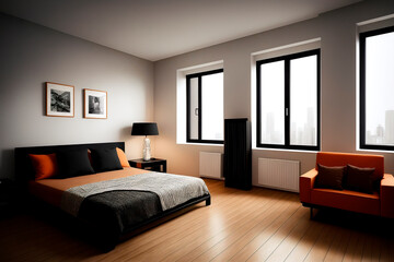 modern interior design. Generative ai.