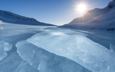 Fototapeta na wymiar 氷の世界、氷河