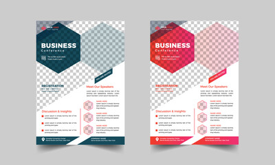 Modern Business Corporate  Conference Flyer Template