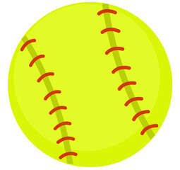 Green american softball sport game icon