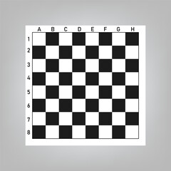 Creative vector illustration of chess board set isolated on transparent background. Art design checkered, checkerboard, chessboard. Abstract concept graphic element