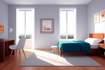 modern living room. Generative ai