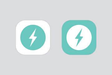 Eco electric light icons vector 