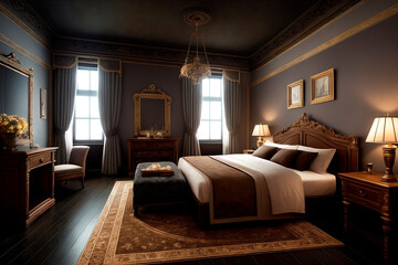 modern living room. Generative ai