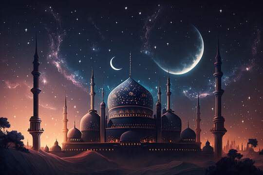 Islamic Mosque Ramadan and the universe