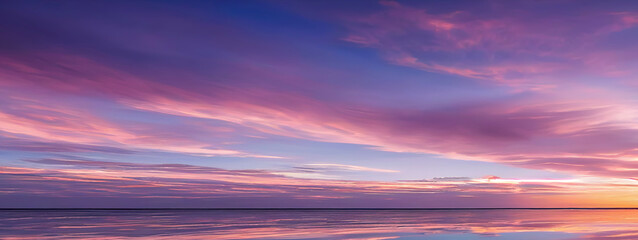 beautiful sky and clouds in pastel tones