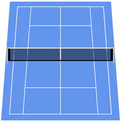 Tennis Hardcourt Illustration