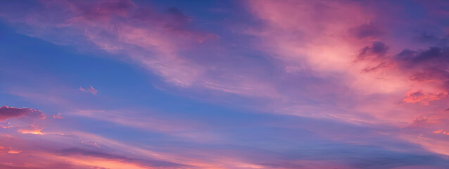 beautiful red cloudy sky at sunset