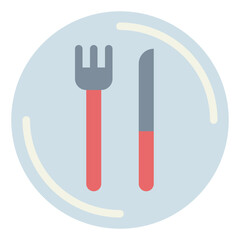 Obraz premium cutlery flat icon style