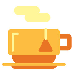 tea cup flat icon style
