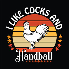 Handball t shirt and typography design