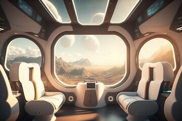 The Future of Space Travel: Interstellar Tourism Transport. Generative AI.