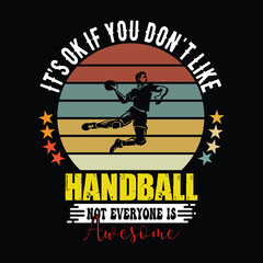 Handball t shirt and typography design