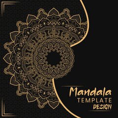 Creative luxury decorative mandala background Design Vector Template