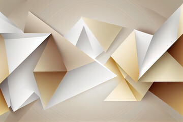folded white and tan folded pieces of paper, abstract background