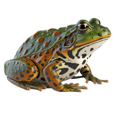 isolated bullfrog, frog, spring, transparent background, cute, png, bullfrog, generative ai