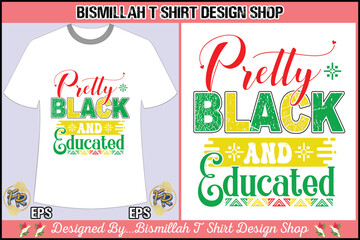 Black history t shirt and typography design