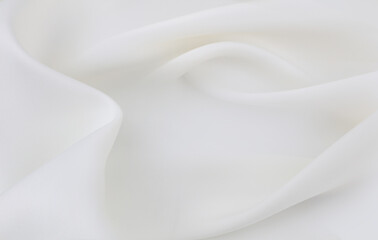 White silk fabric