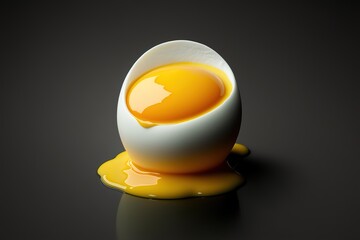 egg yolk minimalistic design - obrazy, fototapety, plakaty