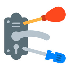 Lock Repair Flat Icon
