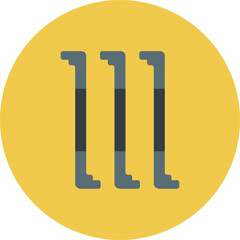 Tension Multicolor Circle Flat Icon