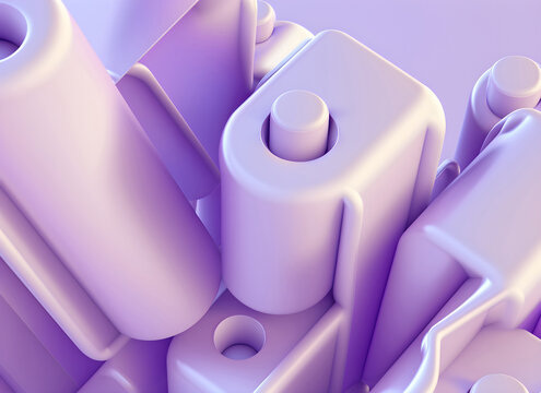 Set of various 3d abstract geometry
