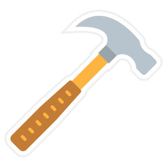 Hammer Sticker Icon