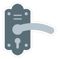 Door Handle Sticker Icon