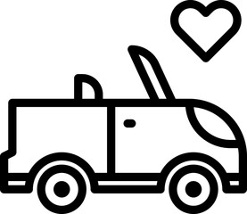 wedding car icon