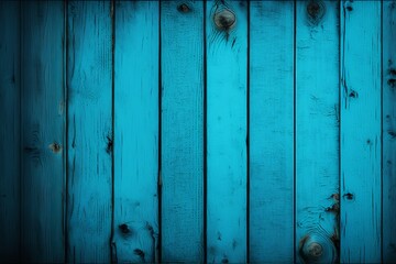 Weathered blue wooden background texture. Shabby wood blue painted. Vintage beach wood backdrop Generative AI