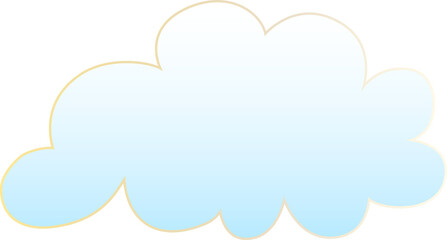 Cloud weather icon. Glassmorphism style symbols for meteo forecast app. Day summer spring autumn winter season sing. PNG illustrations
